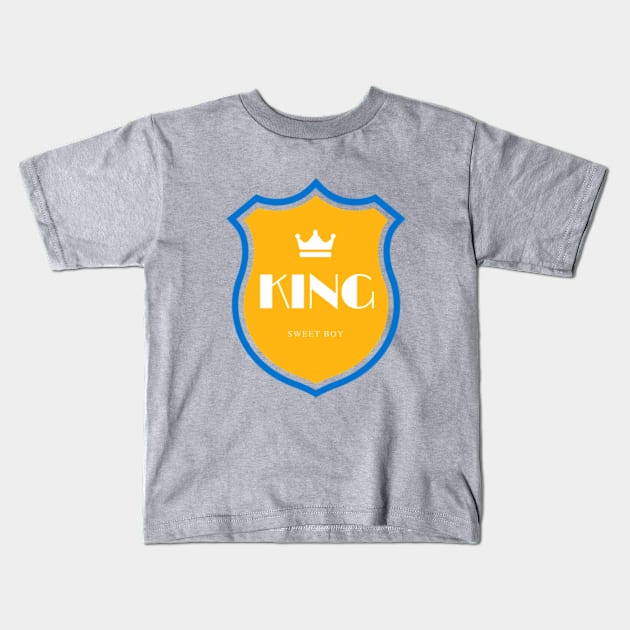 Sweet Boy King Kids T-Shirt by Sweet11Boy